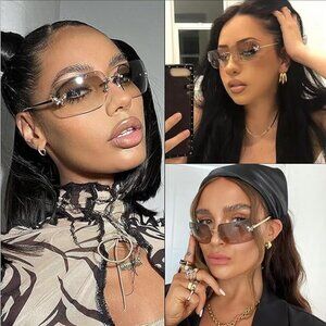 Y2K Wrap Around Sunglasses • Futuristic 2000s Shield Shades •